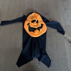 VTG Easter Unlimited Inc. Halloween Mask Orange/Black. Goofy Ghost Mask.